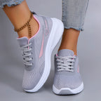 Frühlings-Freizeitsportschuhe für Damen, modisch, atmungsaktiv, leicht, rutschfest, verschleißfest, flache Schuhe