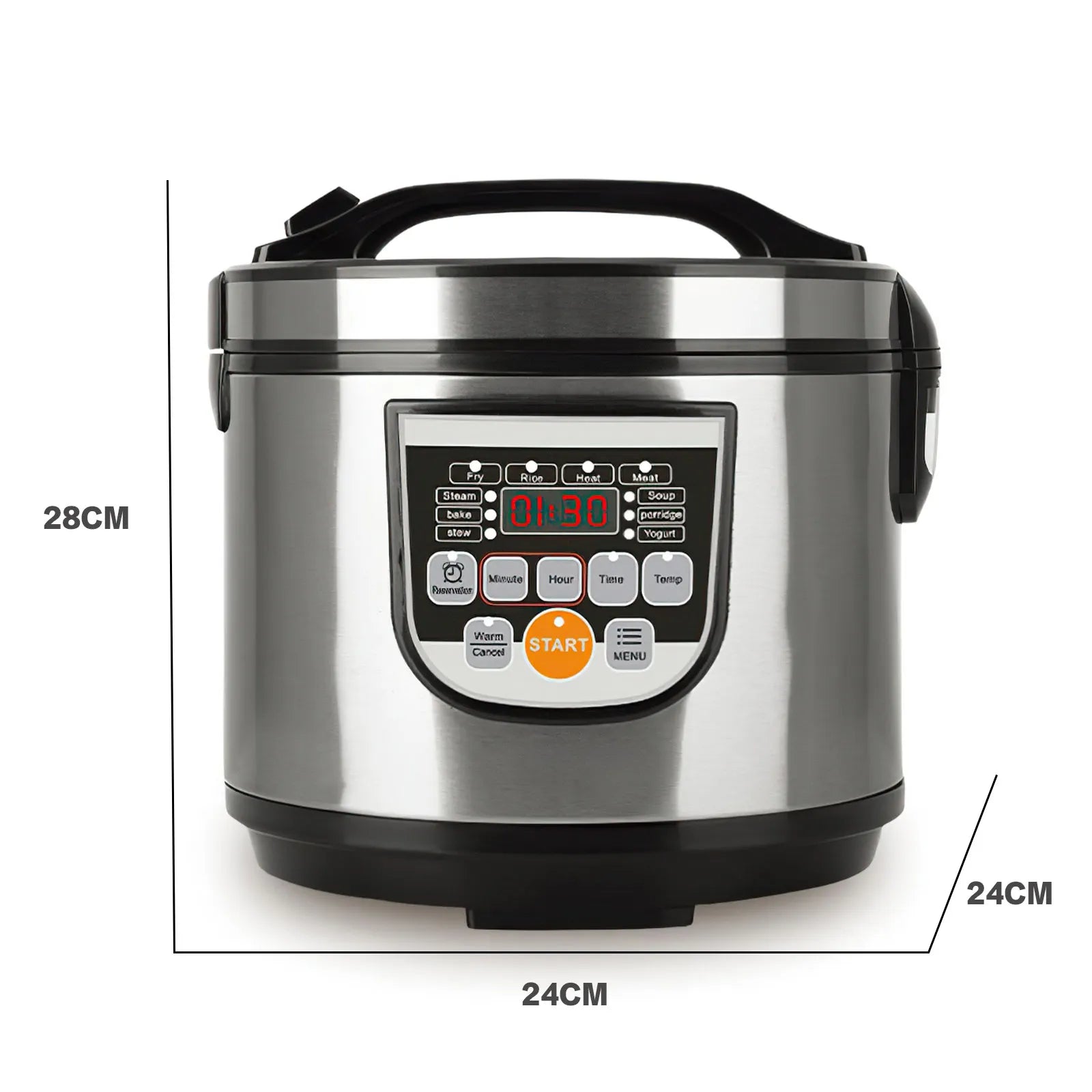 5L Electric Rice Cooker Smart Digital Portable Car Rice Cooker Truck Multi-Cooker Soup Porridge Cooking Food Steamer For Home Hauptbild