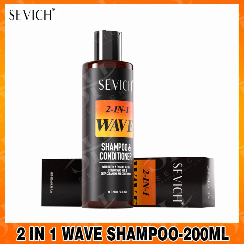Deep Wave Control Pomade 360 Biotin Sport Starker Halt Wellen Haargel mit Bürste Wellenhaaröl Shampoo Spülung Stylingpflege