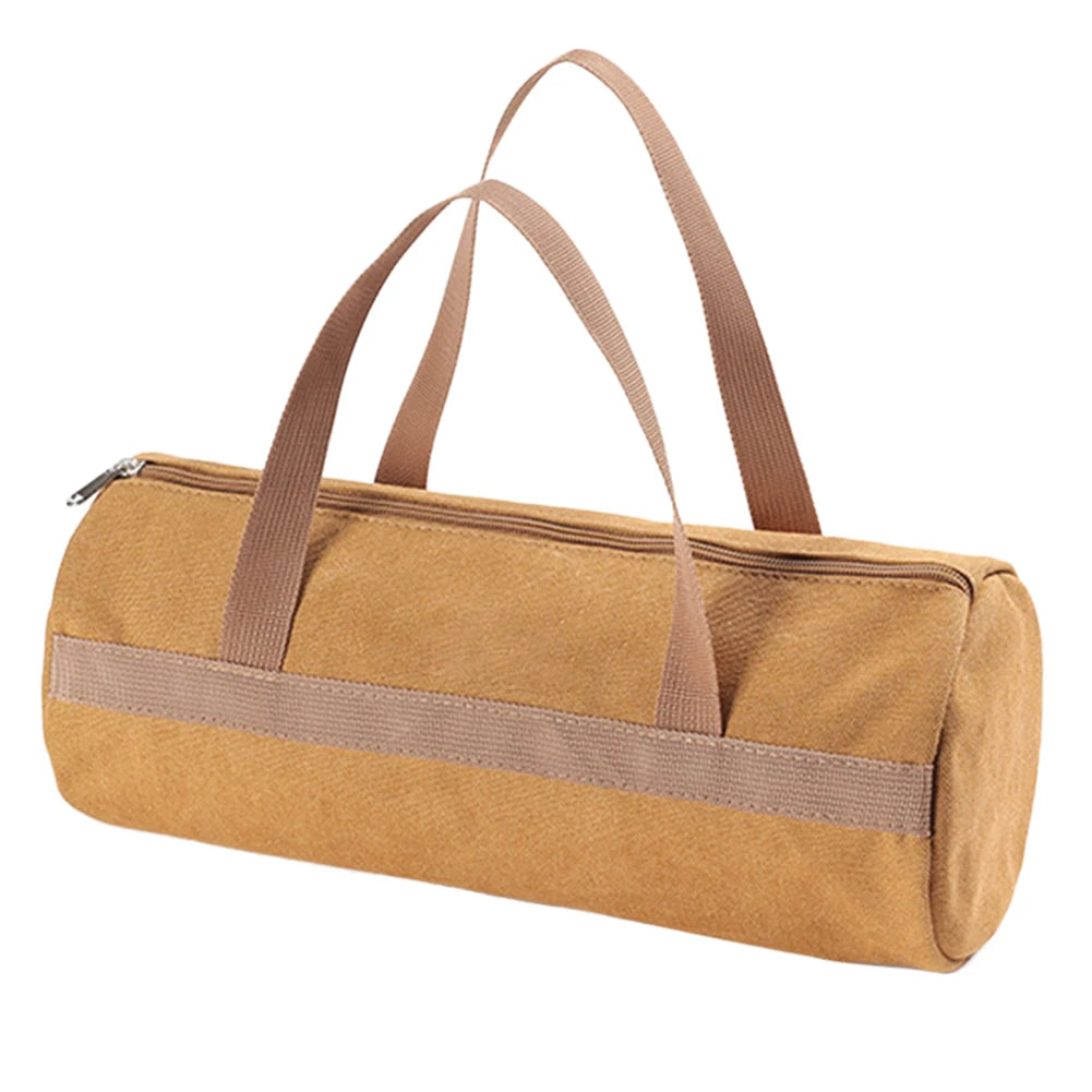 Camping-Werkzeug-Aufbewahrungstasche mit großer Kapazität, zylindrische Zeltpflocktasche, leichte Zeltherings-Bodennagelhaltertasche für Outdoor-Camping