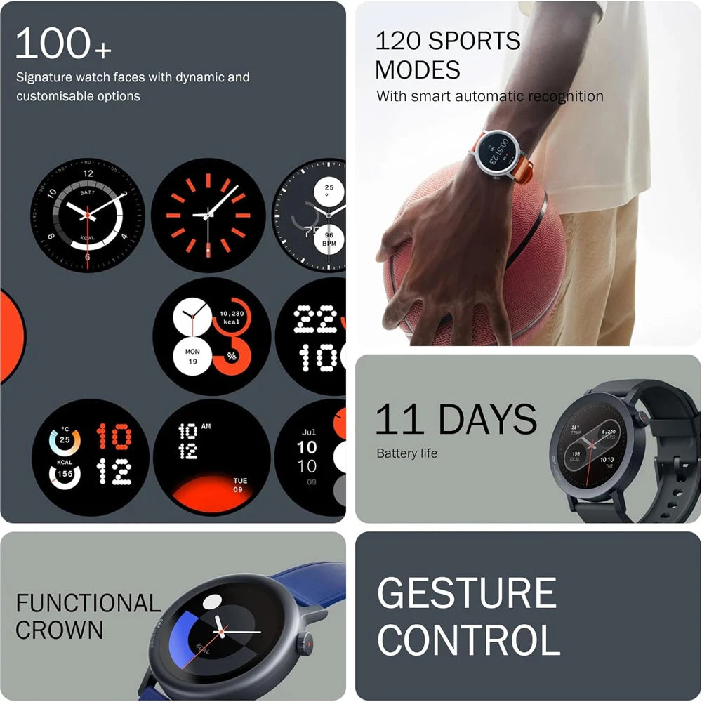CMF by Nothing Watch Pro 2 1.32" AMOLED-Display Bluetooth-Anrufe mit KI-Rauschunterdrückung