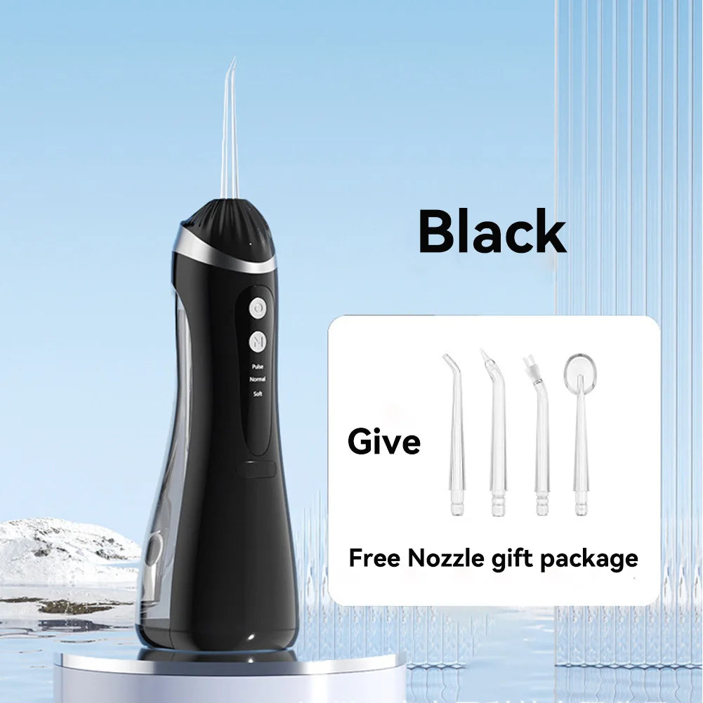 Munddusche 3 Reinigungsmodi Tragbar Wiederaufladbar Wasserdicht IP65 Dental Water Flosser Zahnaufhellungs-Düsenflosser 200 ml