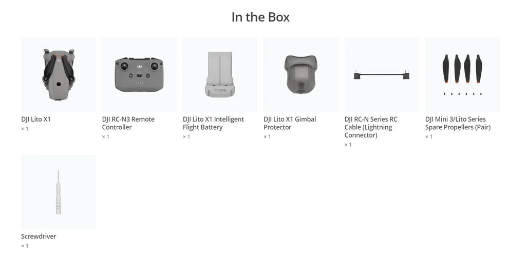 DJI Lito X1 faltbare, leichte 4K Drohne mit Hinderniserkennung ActiveTrack 1/1.3 Zoll Sensor 15km Übertragung für Anfänger C0