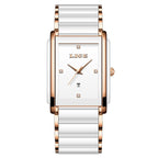 LIGE Mode Elegante Damenuhr Japanisches Uhrwerk Keramikarmband Luxus Damen Armband Quarzuhren Geschenke Reloj Mujer