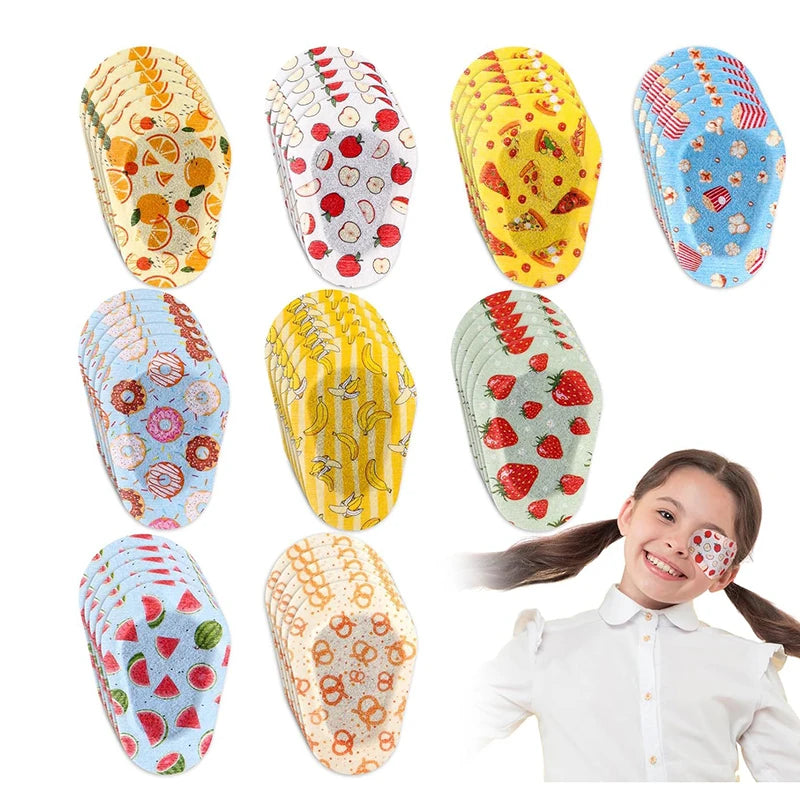 5 Stück Augenschutz für Kinder Mädchen Jungen Sehhilfe Heiß Neu Amblyopie Augenklappe Selbstklebende Augenpflaster Medizinische Sterile Augenpads