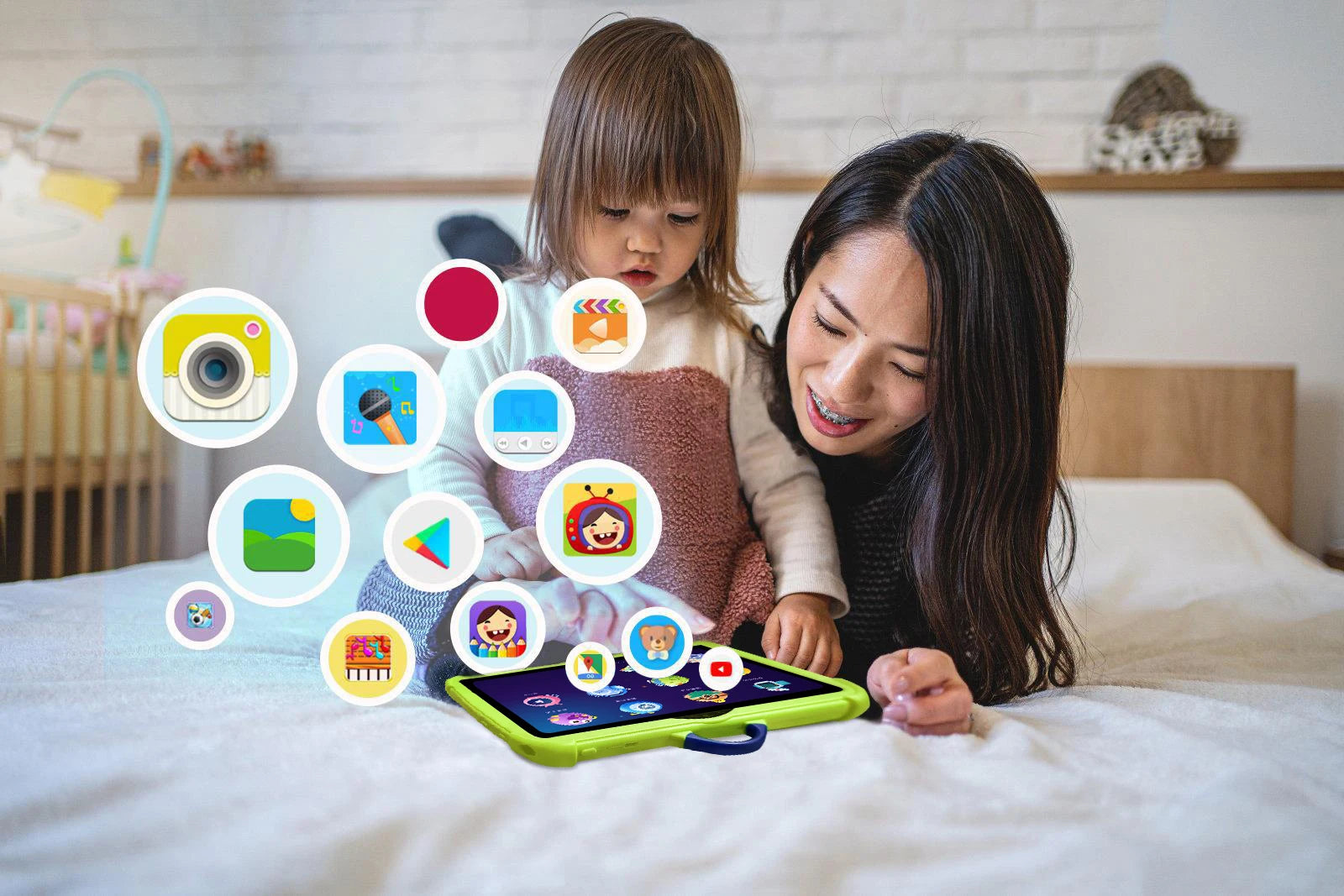 Neues 5G WIFI 7 Zoll Android Kinder-Tablet Quad Core 4GB RAM 64GB ROM Dual-Kameras Günstiges und einfaches Kindergeschenk Tablet PC