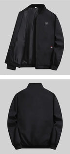 Herren Leichte Windjacke Frühling Herbst Jacke Mantel Herren Winddichte Outdoor Lässige Stilvolle Reißverschlusstaschenjacke