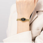 BERNY Gold Watch for Women Ladies Wristwatch Gold Quartz Jewelry Bracelet Set Minimalist Watch Multicolor Small Ladies Watches