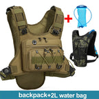 Lauf-Brusttasche Trinkweste zum Radfahren Wandern Fahrradrennen Marathon Tasche Herren Damen Sport Taktische Bauchtasche Camping Rucksack