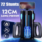 Dual Handles Leten King Sexmaschine Elektrisch Stoßend Männlicher Masturbator Orgasmus Erotikspielzeug 2 Weiche Hülsen Stimmfunktion Penisstimulator