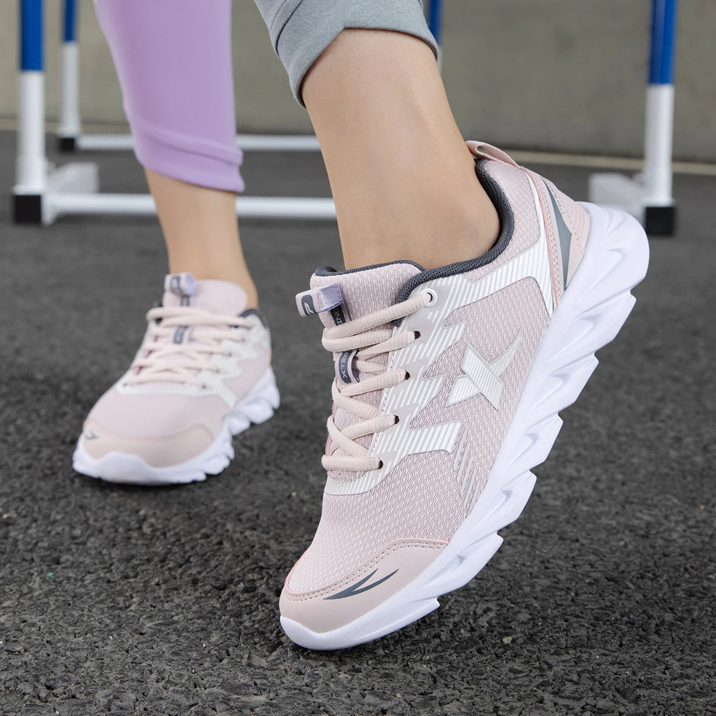 Xtep Damen Laufschuhe Verschleißfeste Freizeit-Sportschuhe Für Damen Winter Tennis Sneaker Damen Weiß 879318110073