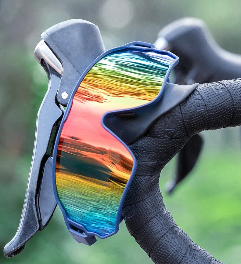 ROCKBROS Fahrrad Polarisierte Brille MTB Rennrad Sonnenbrille UV400 Fahrrad Sonnenschutz Leicht Unisex Fahrrad Sportausrüstung