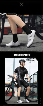 Speed Cycling Sneaker Herren Rennradschuhe Cleat-Schuhe SPD-Schuhe Fahrrad Flat Pedal Schuhe Herren Outdoor-Schuhe Weiß