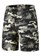 Herren-Shorts für sommerliches Fitnessstudio-Training, Laufen, Radfahren, schnell trocknend, atmungsaktiv, mit Kordelzug, Sporthose, Ausgeh-Outfit0428