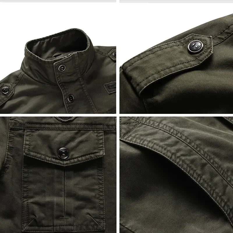 2024 neue Frühling Herbst Herren Bomberjacke Lässige Taktische Mäntel für Herren Baseball Schlanke Outdoor Windbreaker Werkzeugjacken