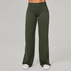 Damen gerade Yoga-Leggings weicher, dehnbarer Stoff Damen-Yogahosen GYM Schweißableitende Eigenschaften Lauf-Sport-Hosen