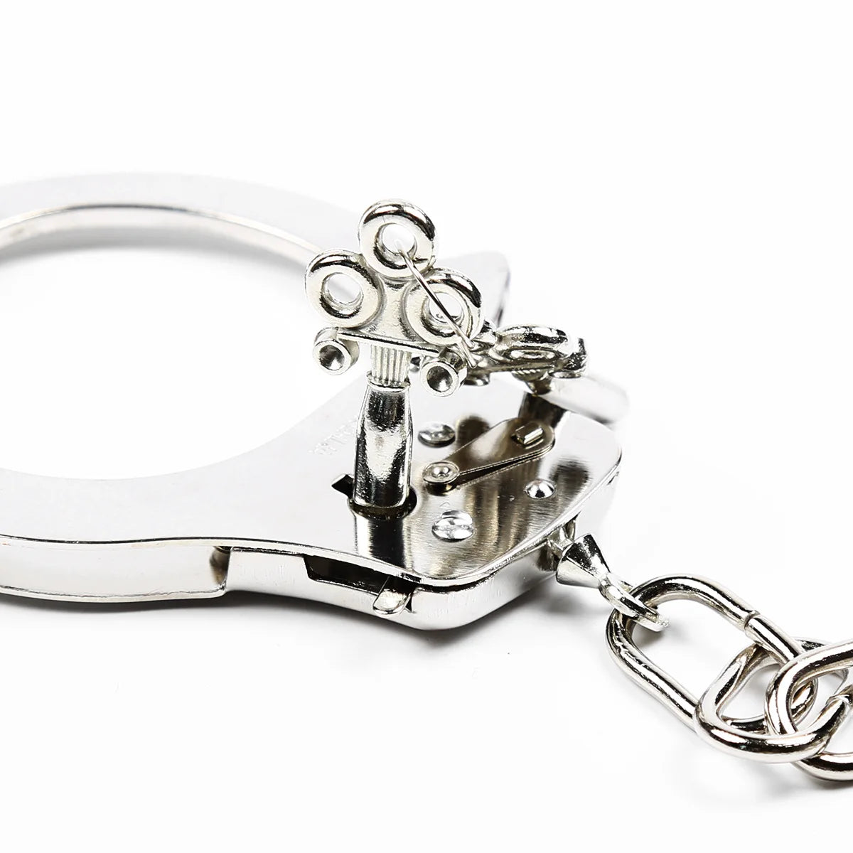 DUTRIEUX Edelstahl Handschellen BDSM Fesselset Verstellbare Metallfußfesseln Kette Fetisch Fesseln Sexspielzeug für Paare