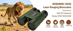 BOSHIWEI 10x42 HD Fernglas mit Laser-Entfernungsmesser IPX7 Wasserdicht Ergonomisches Design für lange Betrachtungs- und Messzeiten im Freien