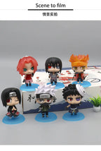 Anime Naruto Actionfigur Naruto Sasuke Kakashi Itachi Modell Spielzeug Desktop Ornament Dekoration Geschenk Junge Mädchen