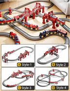 44 Teile/Set Elektrische Eisenbahn Schienensets Zusammenbau Schienenwagen Spielzeug Junge Pädagogisches Simulationsmodell Weihnachts-Geburtstagsgeschenk