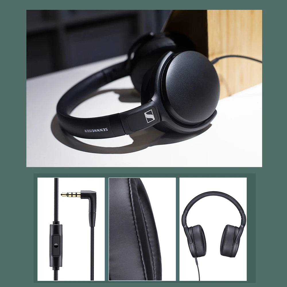 Sennheiser HD 400S kabelgebundener Kopfhörer Over Ear HiFi Stereo Bass Noise Isolating Headset mit Mikrofon für Smartphone PC Laptop Musik
