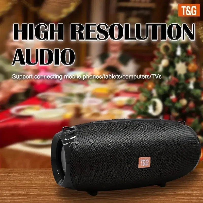 Tragbarer kabelloser Stereolautsprecher TG534 mit zwei Lautsprechern, TWS-Stereo-Freisprechfunktion/UKW/TF-Karte/U-Disk, Verbindung mit Mobiltelefon/Ta