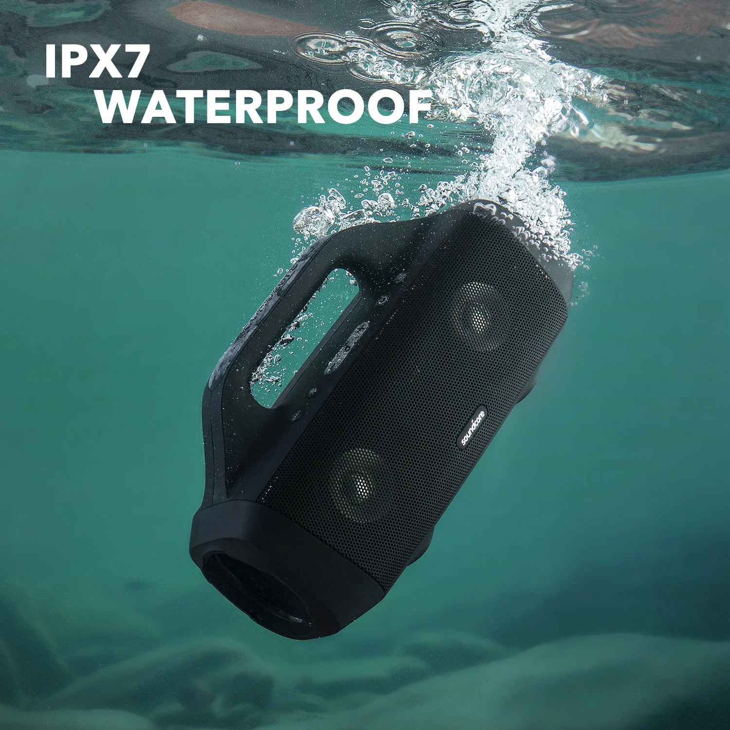 Anker Soundcore Motion Boom Outdoor Bluetooth loudspeaker with Titanium Audio drivers BassUp Technology IPX7 Water Protection 24-S