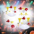 Hühnerkostüm-Set, auffälliges Neuheiten-Verkleidungs-Requisit für Fotobox, Cosplay für Thanksgiving-Partys, Events, Aufführungen, Rollenspiele