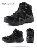 Herren Freizeit Jagd Stiefeletten Outdoor Taktische Wanderschuhe Herren Stiefel Jagd Arbeitsstiefel für Motorradschuhe Militärstiefel