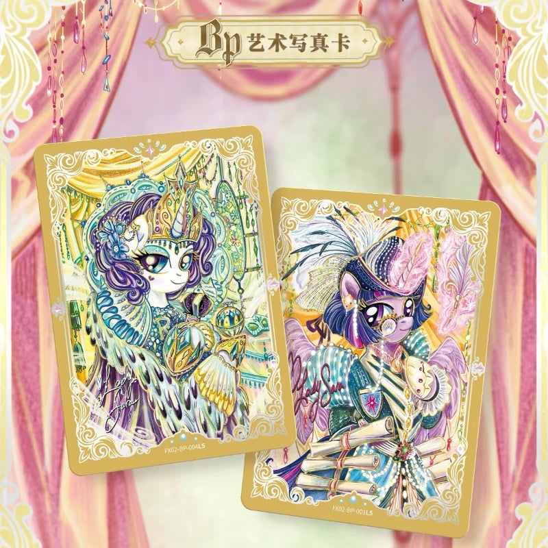KAYOU Genuine My Little Pony Karte Freundschaft für immer Karten Star Pack Wunderschöne vergoldete Prinzessinnenkarten Sammelkarten Spielzeug Geschenke