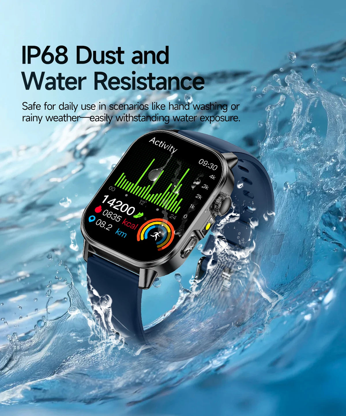 Neue präzise Gesundheits-Smartwatch EKG+HRV Harnsäure Blutfette Emotionswahrnehmung Bluetooth-Anruf Smartwatches für Männer und Frauen
