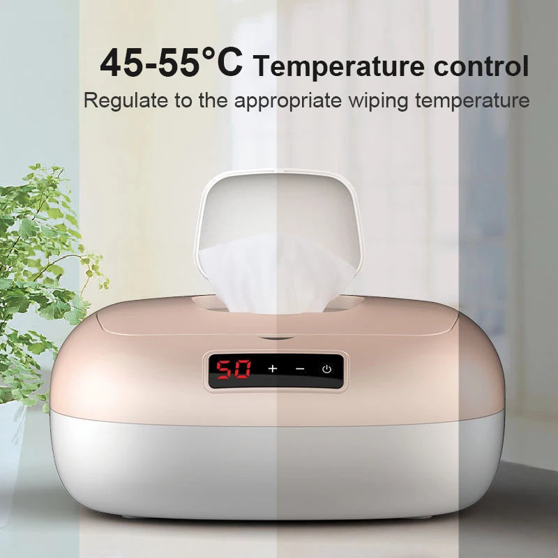 DMWD Haushalt Feuchttuchwärmer Elektrischer Säuglings-Baby-Feuchttuch-Gesichtsmasken-Wärmer Einstellbare konstante Temperatur 220V