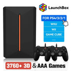 3760+ 3D/AAA Spiele für PS4/PS3/PS2/Switch/WII/WIIU/N64/DC Etc. Tragbare 500GB Launchbox Externe Gaming-Festplatte für Windows PC