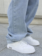 Frühling Herbst Herren Baggy Jeans Oversize Straight Loose Lässige Denim Hose Unifarben Streetwear Fashion Y2k Weite Hosen