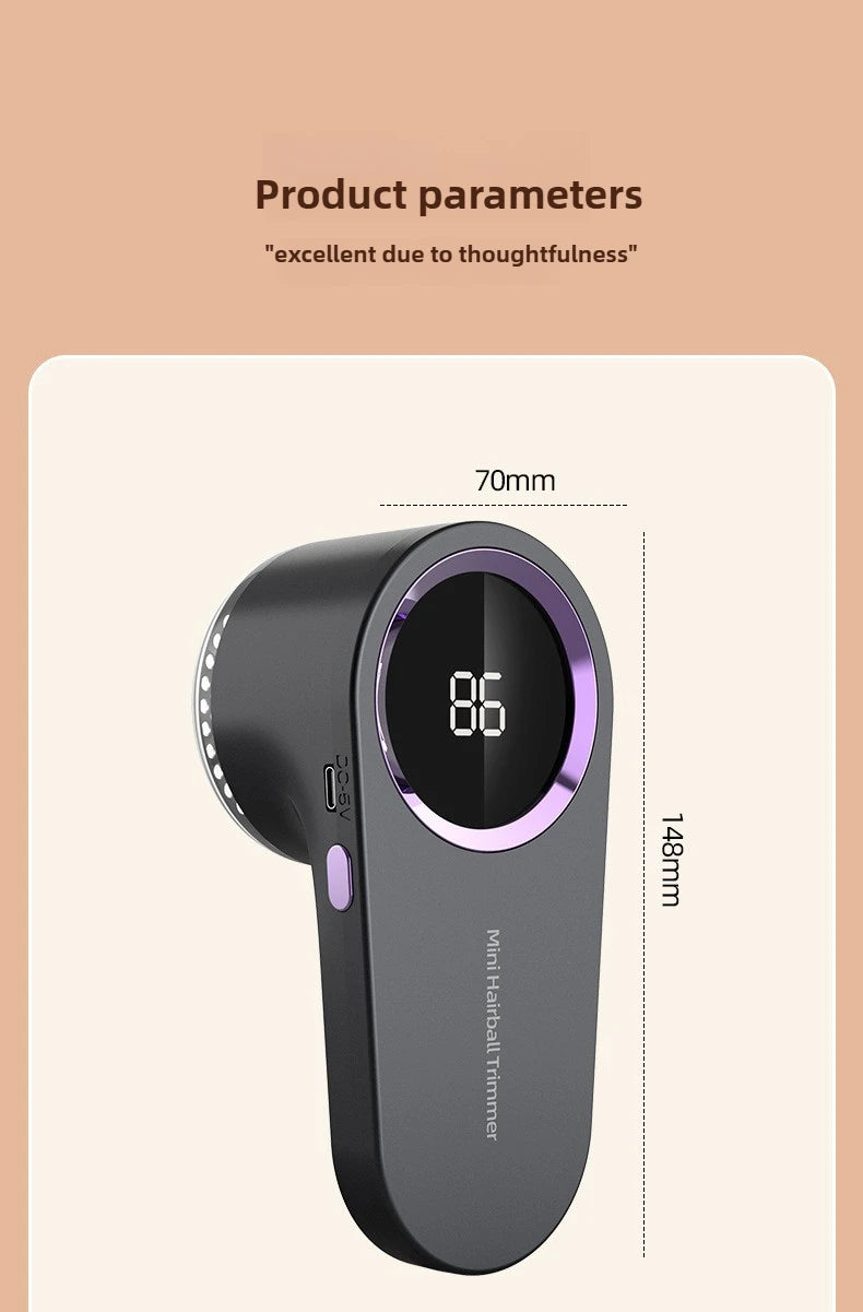Fusselentferner für Kleidung, USB-elektrisch, wiederaufladbar, tragbarer Haarbällchen-Trimmer, Pullover-Rasierer, Fusselentfernungsgerät