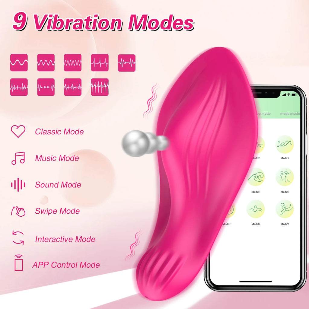 APP-gesteuerter G-Punkt-Klitoris-Vibrator für Frauen, Klitorisstimulator, tragbarer Vibrationshöschen-Massager, Sexspielzeug, Erwachsenenprodukte