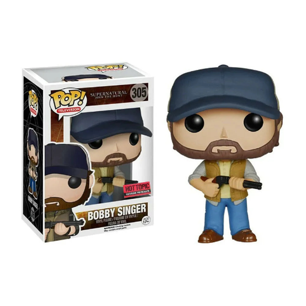 Funko Pop Supernatural Sam #93 Dean #94 Castiel #95 Charlie Crowley Bobby Singer Actionfigur Spielzeug POP-SPN Vinyl-Puppe Kindergeschenk