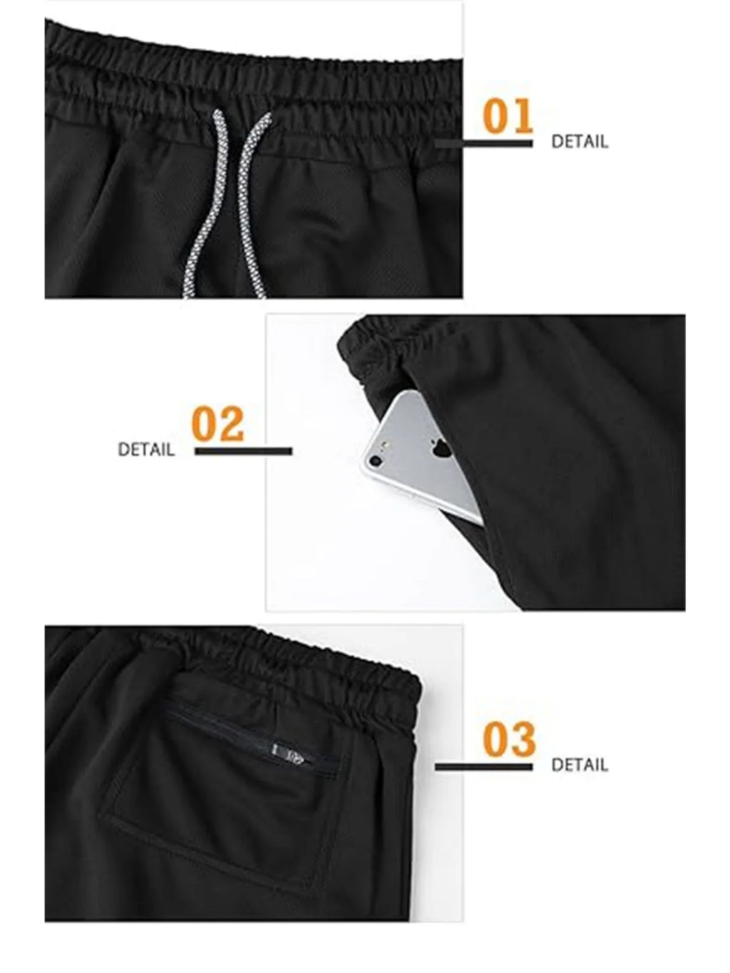 Laufshorts Herren Fitnessstudio Training 2-in-1 Sport Kompression Mode Schnelltrocknend Workout Harajuku Jogging Doppellagig Sommer
