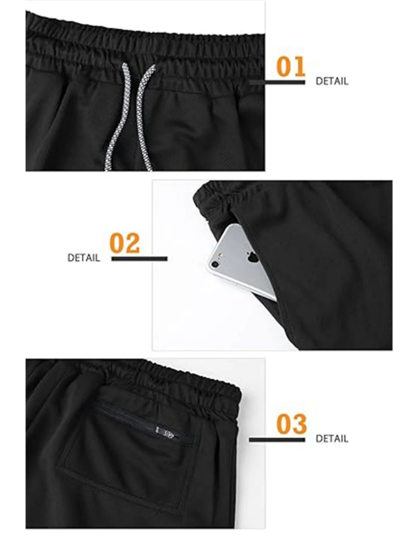 Laufshorts Herren Fitnessstudio Training 2-in-1 Sport Kompression Mode Schnelltrocknend Workout Harajuku Jogging Doppellagig Sommer