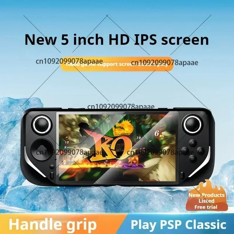 E6 Handheld-Spielemaschine konkurriert mit der neuen großen 3D-Handheld-Spielekonsole mit 5-Zoll-Großbildschirm, tragbare Spielekonsole