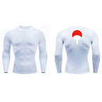 Grafische Kompressionsshirts für Herren, athletisch, schnell trocknend, Rash Guard, dehnbar, Baselayer, Unterhemden, Fitnessstudio, Workout, Lauf-T-Shirt-Oberteile