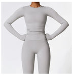 NCLAGEN Yoga-Shirts für Damen, Langarm, Winter, Fitness, Laufen, Gym-Kleidung, Workout, Dry Fit, atmungsaktiv, hochelastisches Sport-Oberteil