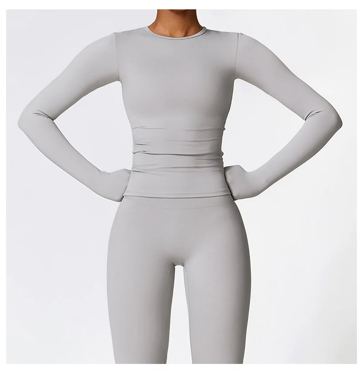 NCLAGEN Yoga-Shirts für Damen, Langarm, Winter, Fitness, Laufen, Gym-Kleidung, Workout, Dry Fit, atmungsaktiv, hochelastisches Sport-Oberteil