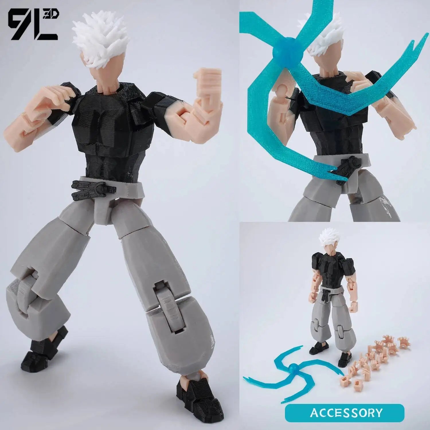 9L3D Lucky13 Gojo Sukuna Jujutsu Fushiguro Toji Gojo Satoru Actionfigur Dummy13 T13 Mehrgelenkige Sammlerstücke Titan13