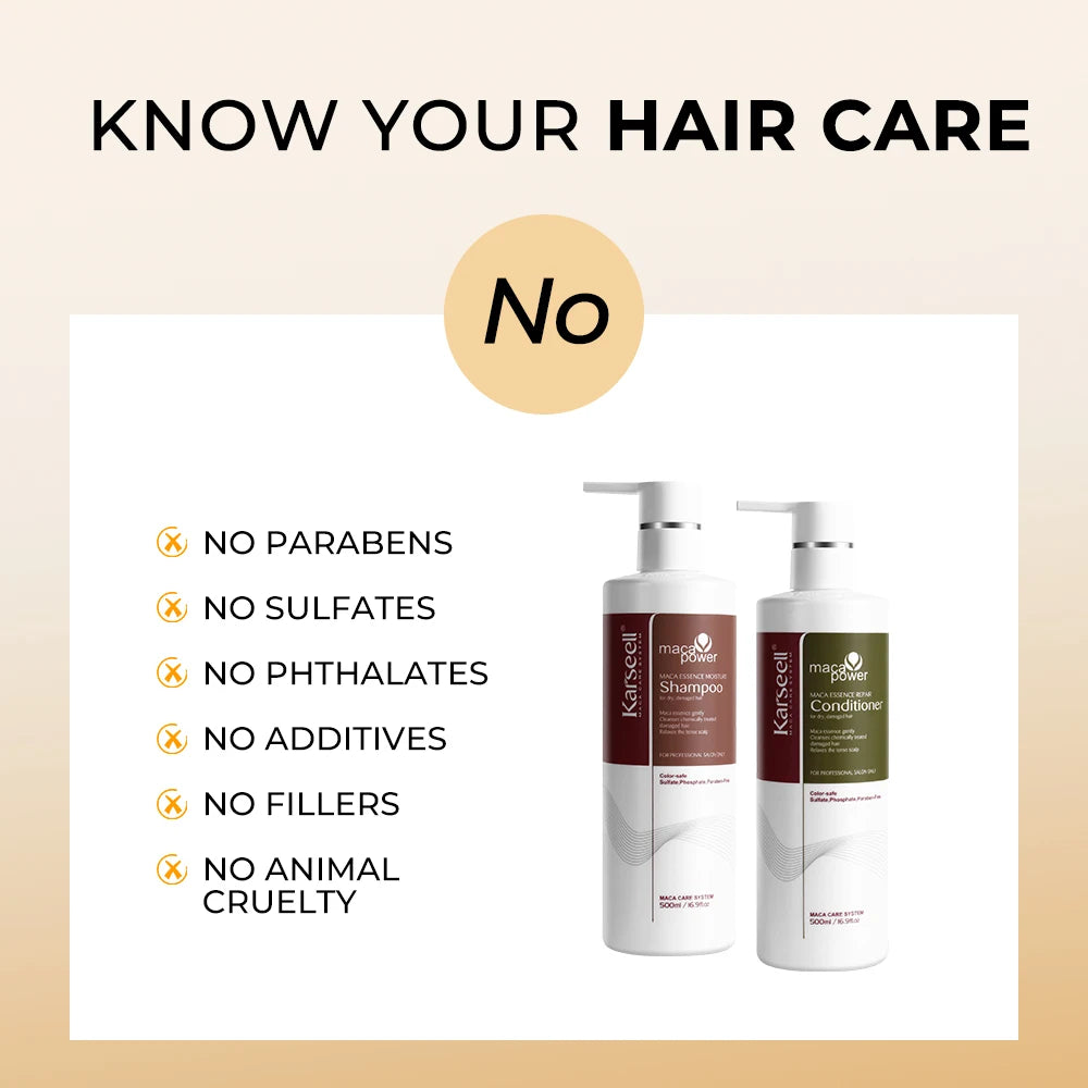 Karseell Kollagen Haarkur, Reparatur-Spülung, Shampoo und Conditioner für trockenes, strapaziertes Haar, alle Haartypen, Haarpflege-Geschenk