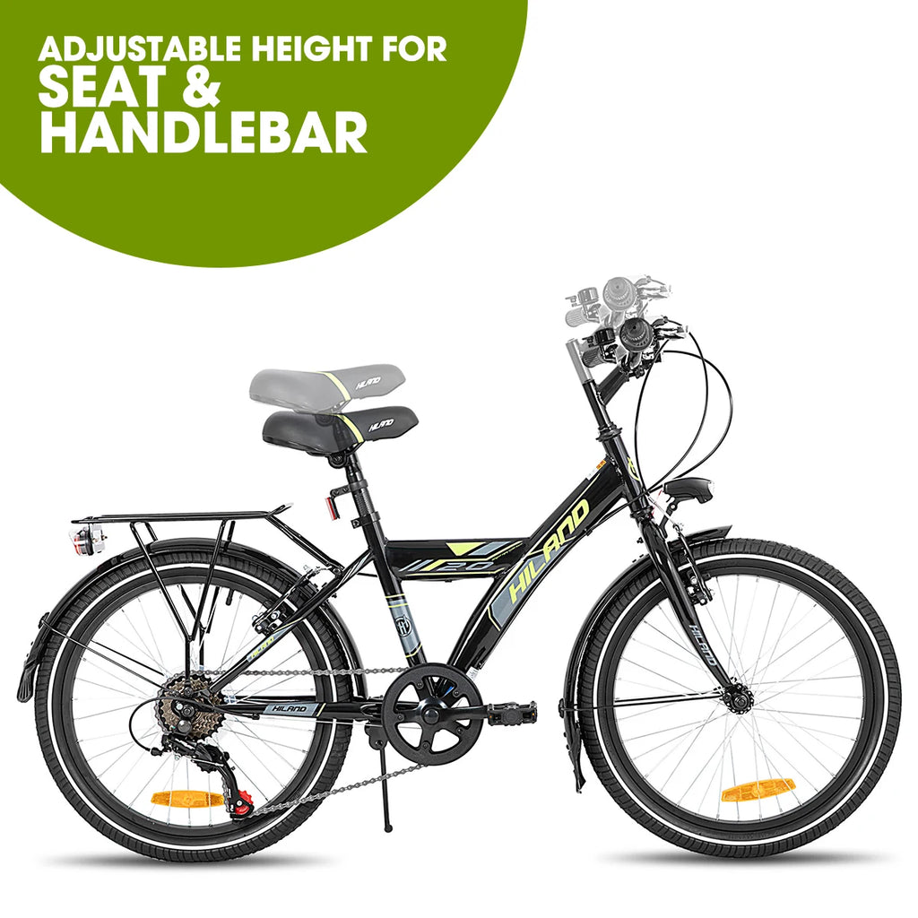 Hiland 20/24 Zoll Kinder Mountainbike für Jungen und Mädchen von 6-10 Jahren mit Shimano 6-Gang Schaltung