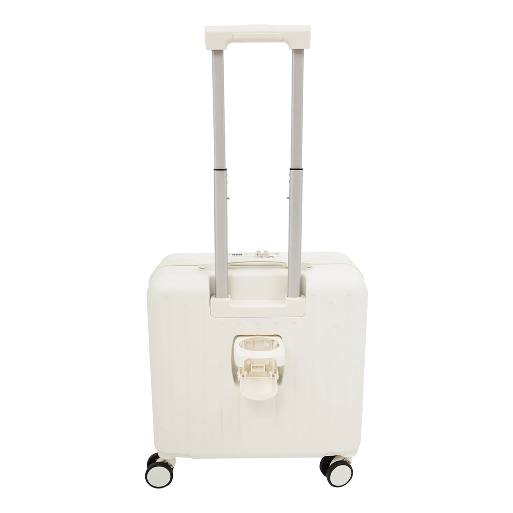 Handgepäck Roller Koffer Trolley 18" ABS-Schale Kabinengepäck Frontfach Multifunktionsräder Erweiterbar
