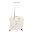 Handgepäck Roller Koffer Trolley 18" ABS-Schale Kabinengepäck Frontfach Multifunktionsräder Erweiterbar