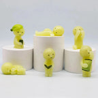 Surprise Gift blind box action figures Yoga Bedroom series multiple doll green noctilucent mysterious decoration model for toy