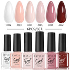 LILYCUTE Nagelgel-Politur-Set, Rosa Grün, Frühling, DIY-Nagelkunst-Design, lang anhaltend, Soak Off UV Gel, Maniküre, Malgel, Vernis-Kit